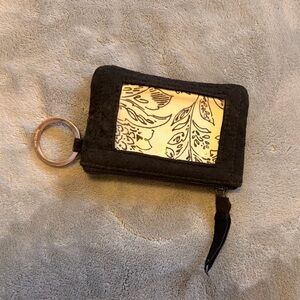 Vera Bradley Black and Cream ID Holder